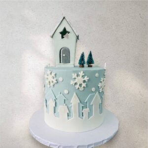White Christmas Cake