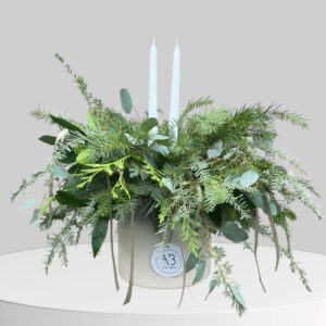 Evergreen Christmas Centerpiece